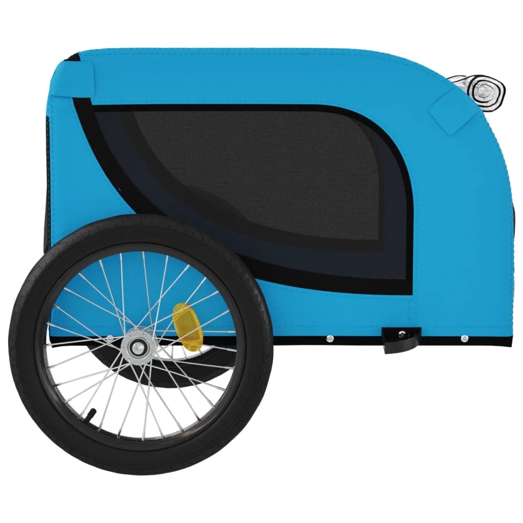 Rimorchio da Bici per Animali Blu e Nero Oxford e Ferro 94009