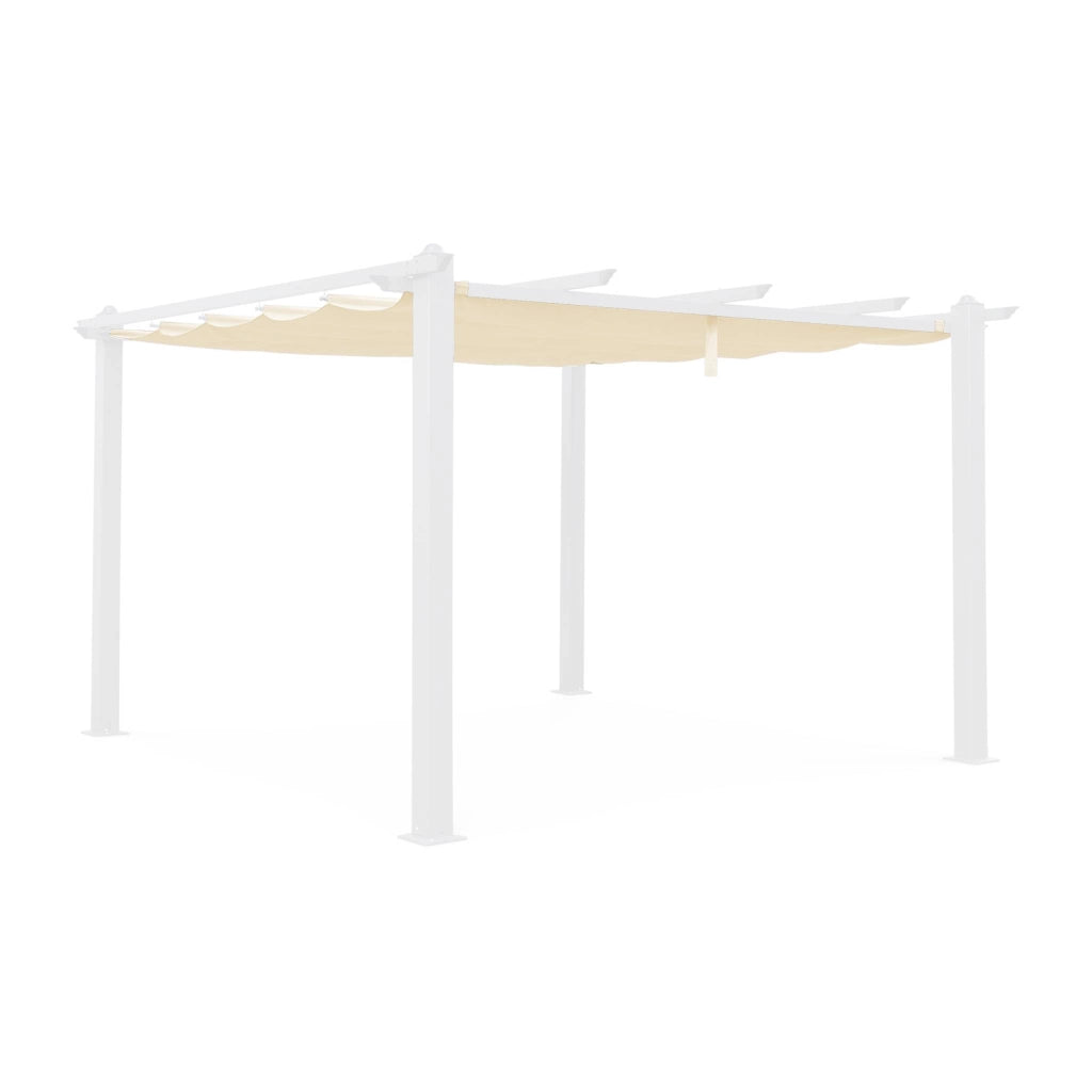 Telone per pergola condate  in poliestere  3x4 m, ecrù