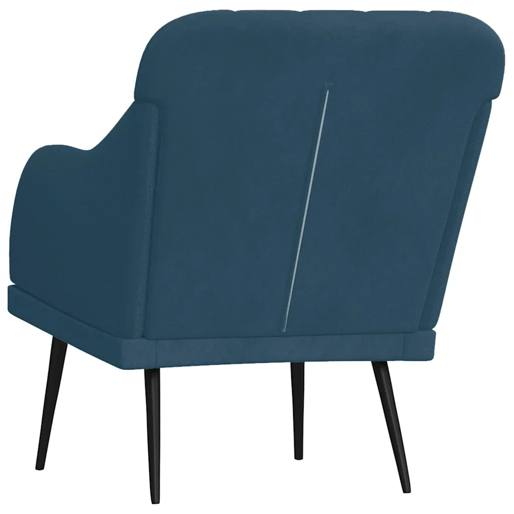 Poltrona Blu 63x76x80 cm Velluto 351463