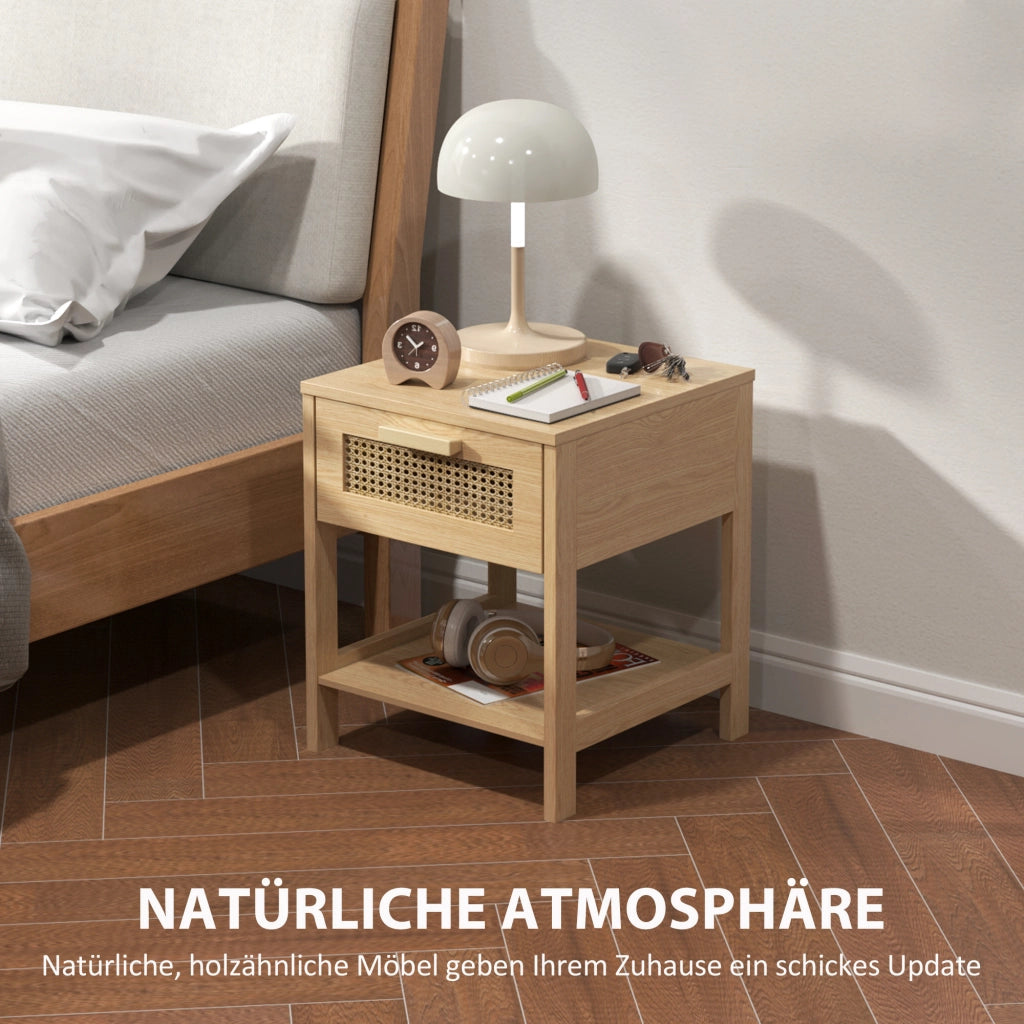 Comodino con cassetto ¨C Minimal ¨C MDF 40x40x48.4 cm