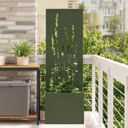 Schermo per privacy in giardino Oliver verde 50 x 150 cm 876465