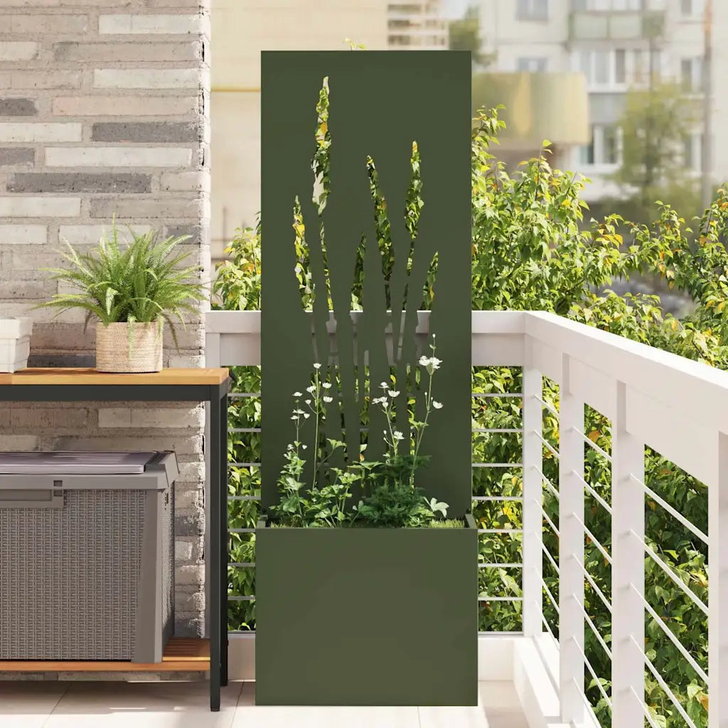 Schermo per privacy in giardino Oliver verde 50 x 150 cm 876465