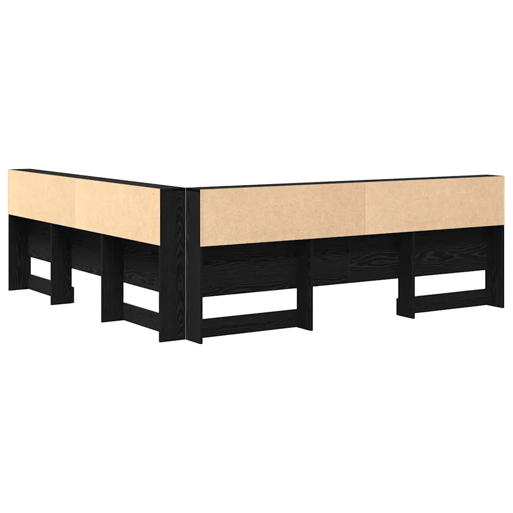 Testata contenitore Rovere Nero 180 cm Legno multistrato 3335510