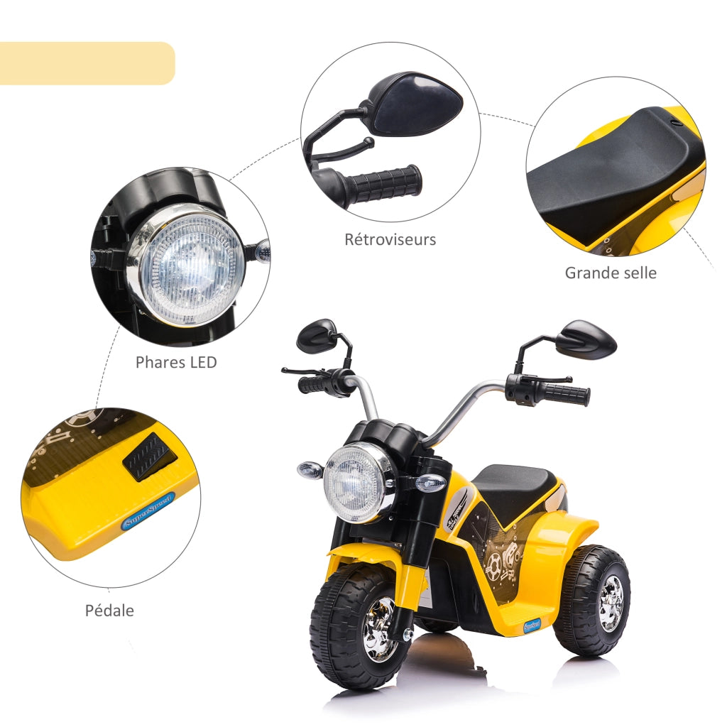 Triciclo elettrico per bambini ¨C Minimal ¨C Giallo e nero