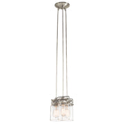 Lampada a sospensione nichel spazzolato Brinley 3xE27 Kichler