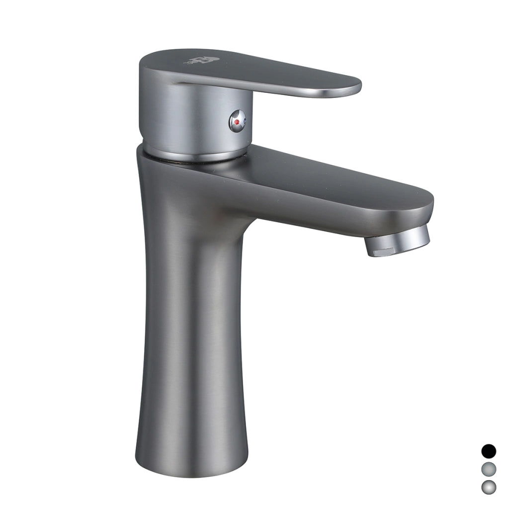 MISCELATORE MONOCOMANDO LAVABO SERIE LIZZY- Nichel Nero Spazzolato- DH- pezzi 1