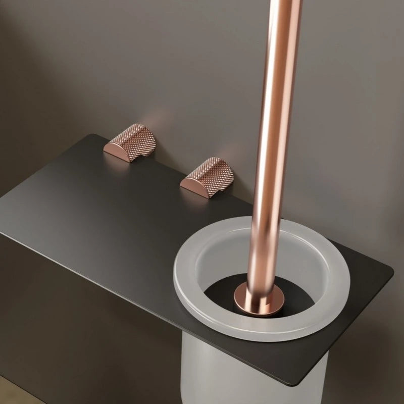 Porta scopino nero/rame – Serie Stellar