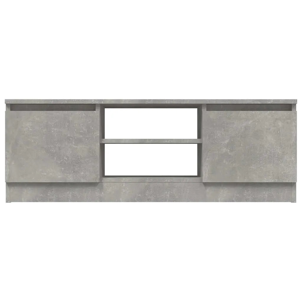 Mobile Porta TV con Anta-Mobile per TV-Credenza TV Grigio Cemento 102x30x36 cm