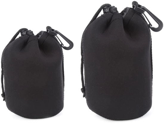 Accessori per fotocamera - Protezione per lenti - Impermeabile - Nero - 2 pezzi - Idoneo per lenti - Materializzato in Neopreen