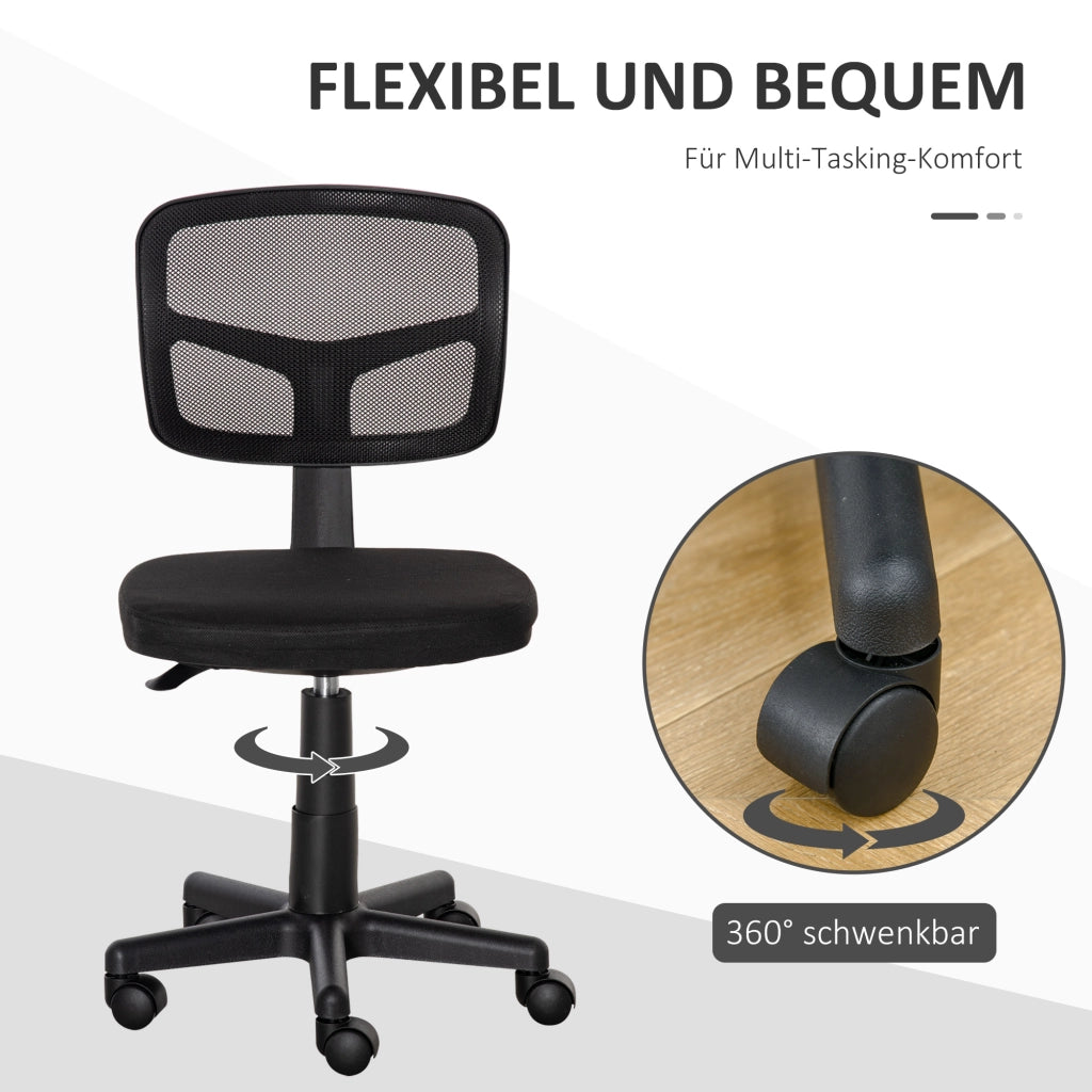 Sedia da ufficio ergonomica ¨C Minimal ¨C nero, altezza regolabile