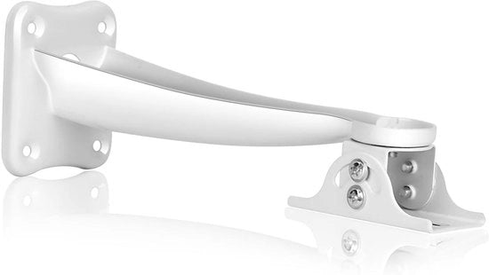 Supporto per Camera - Montaggio CCTV - Supporto per Sicurezza - Regolabile Angolo - 19 cm - Bianco