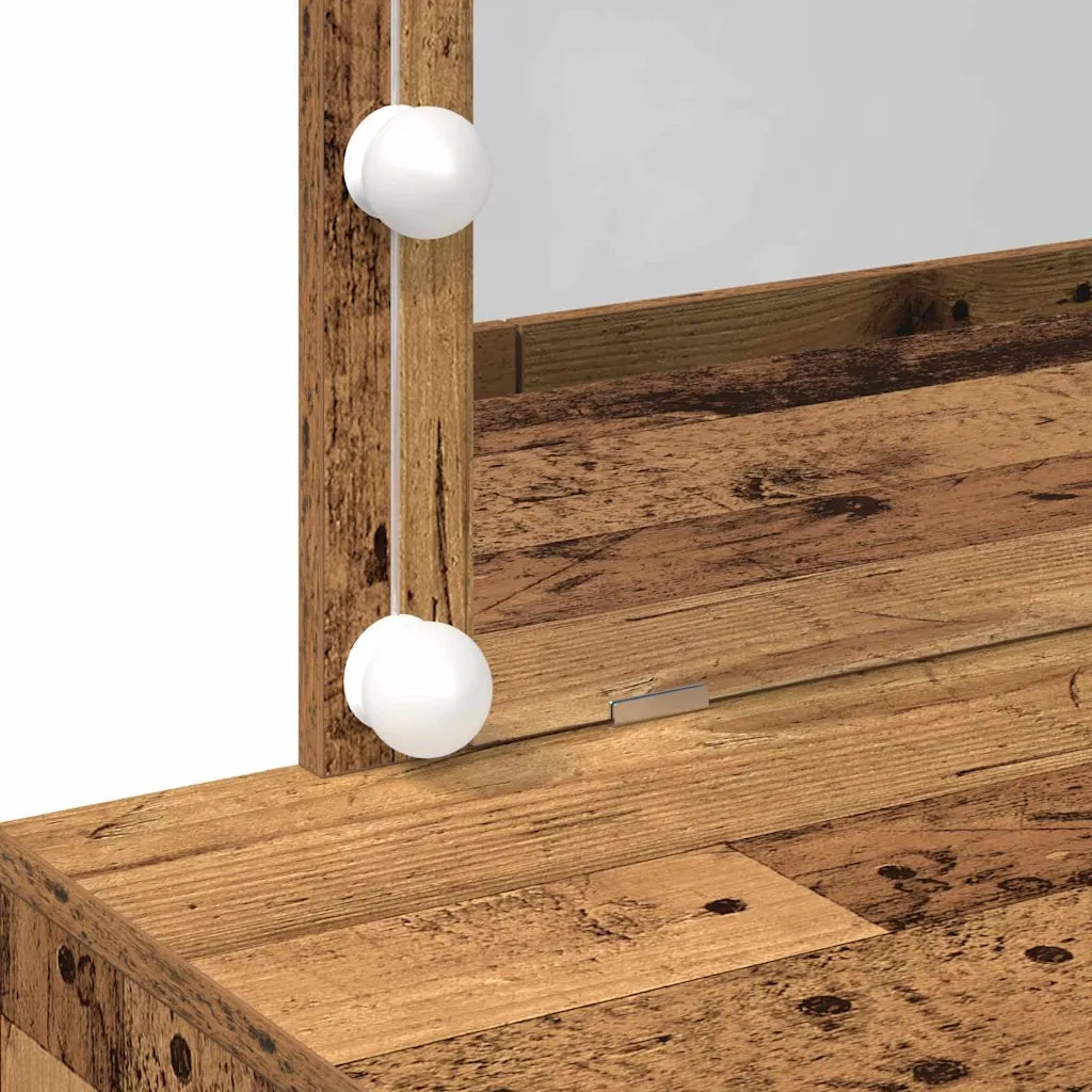 Toeletta | Tavolo da Trucco con cassetto Legno vecchio 100 x 40 x 120 cm