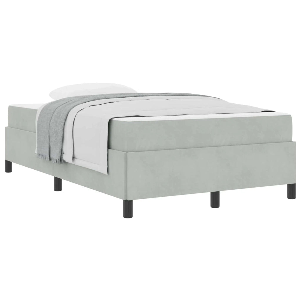 Struttura del letto-Giroletto Grigio chiaro 120 x 190 cm Tessuto 938964