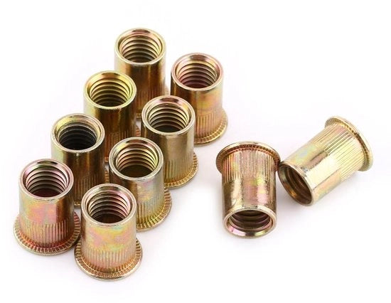Set di viti a tassello in acciaio inossidabile per piastre e tubi - 100 pezzo/pacco - per piastre e tubi metallici - M3-M10 - in acciaio carbonio