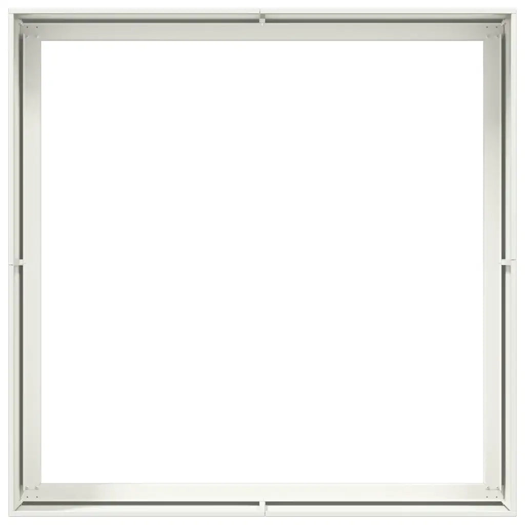 Fioriera Bianca 100x100x40 cm in Acciaio 860816