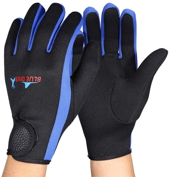 Manopole da immersione 1,5 mm - Impermeabili - Neoprene/Nylon - Resistenti al freddo - Sostenibili - Disegno elastico - Manopole da immersione per sport acquatico