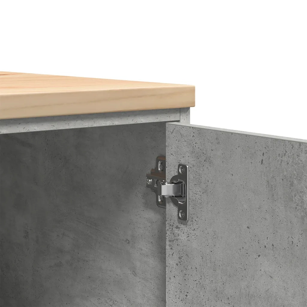 Armadietto da Garage Grigio cemento 60x51x85 cm 860574