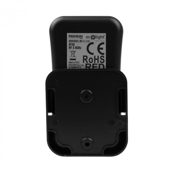 Telecomando RF touch CCT 1 zona nero Ecolight R7-1