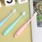 Set di 3 borsette a setole in silicone a 360 gradi per la cura dei denti di piccoli cani e gatti, set per la pulizia dei denti dei gatti, 15,5*1,57 cm, rosa, blu e verde