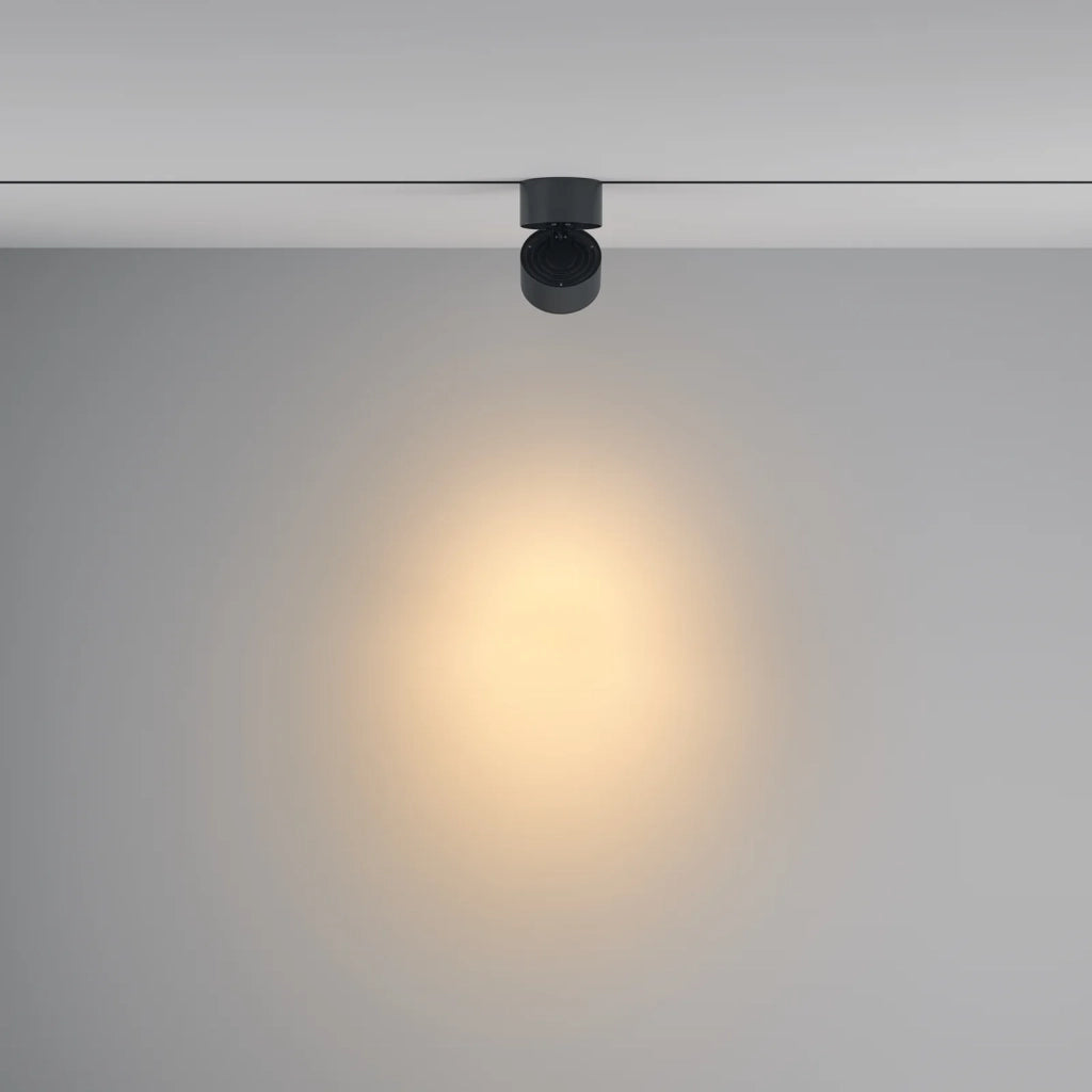 Maytoni Faretto da Binario Unity Yin 1 luce LED integrato nero alluminio
