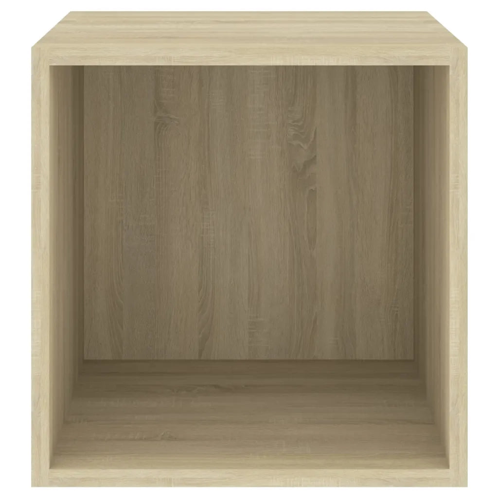 Mobiletto decorativo da parete pratico 37 x 37 x 37 cm stile contemporaneo in legno di rovere Sonoma prefinito 02_0047846