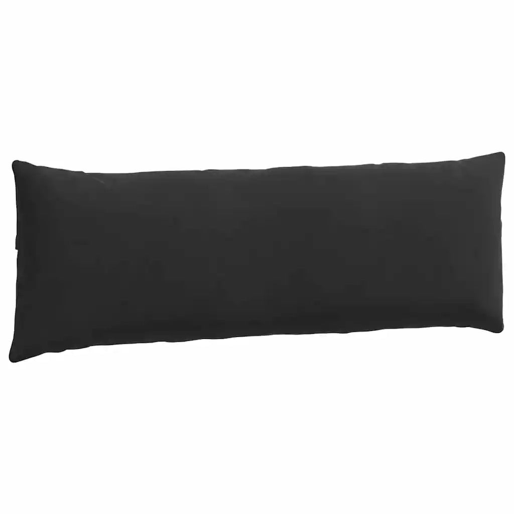 Cuscini da Divano 2 pz | Cuscini per sedie Nero 120 x 40 cm Tessuto in Cords