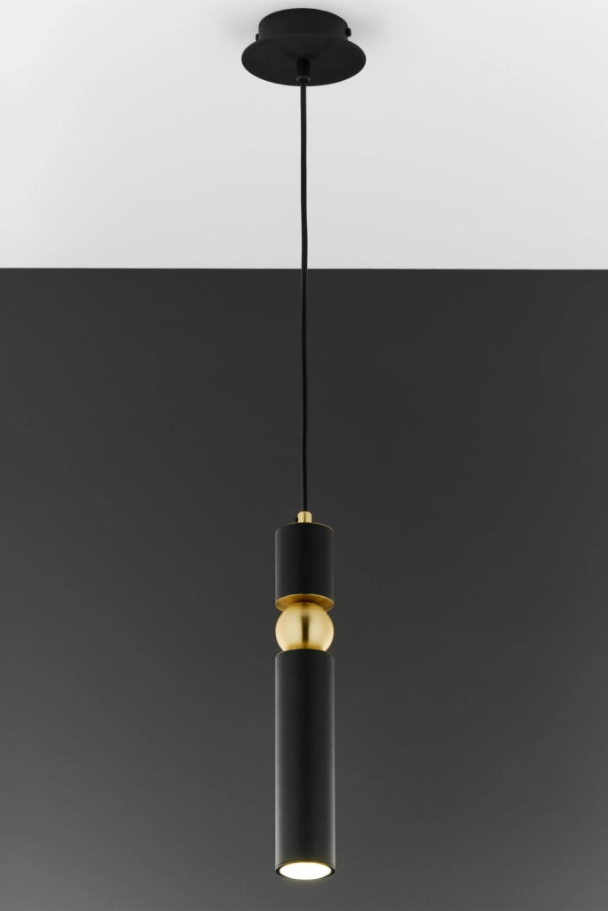 Lampada a sospensione moderna nera oro GU10 ALAS Jupiter