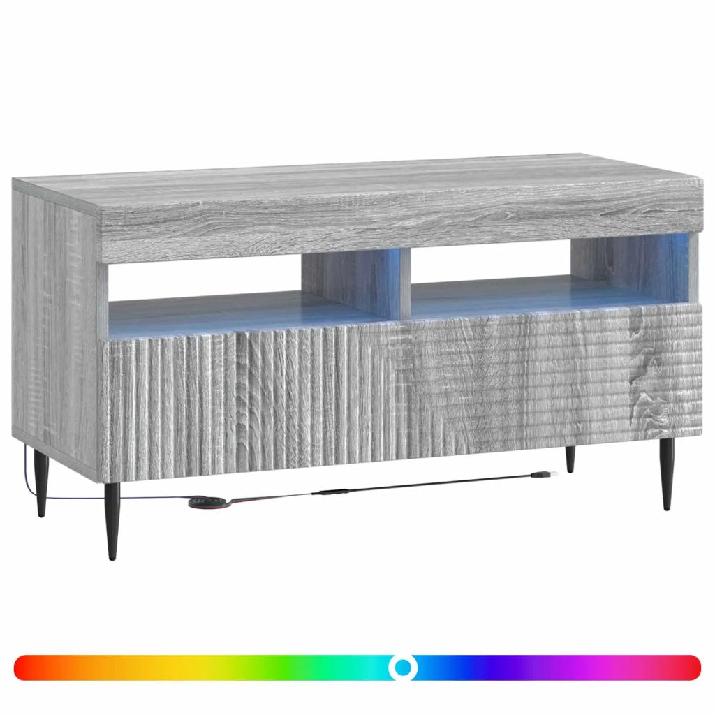 Mobile TV LED Sonoma grigio Legno ingegnerizzato 897001