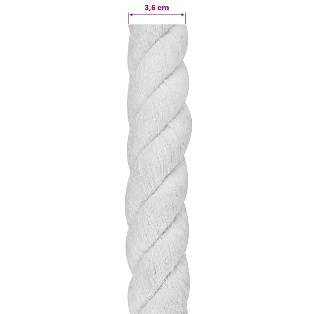 Corda Bianco 3,6 x 3,6 x 2500 cm Cotone 42011883