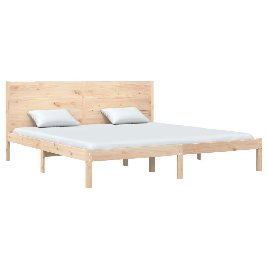 Giroletto senza Materasso 200x200 cm in Legno Massello di Pino