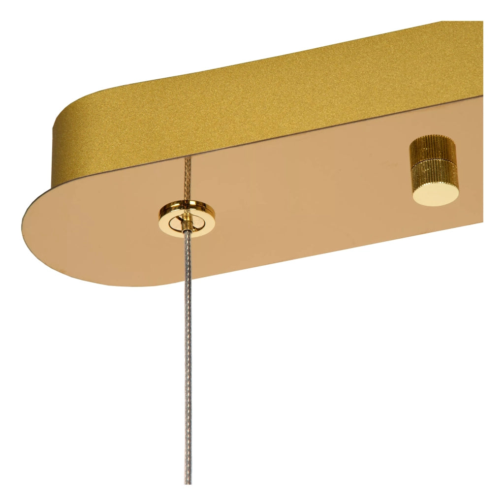 Lampada a sospensione Cintra sfere acrilico oro LED 21W Lucide