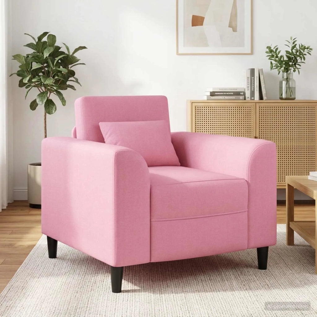 Poltrona Rosa Tessuto 42042465