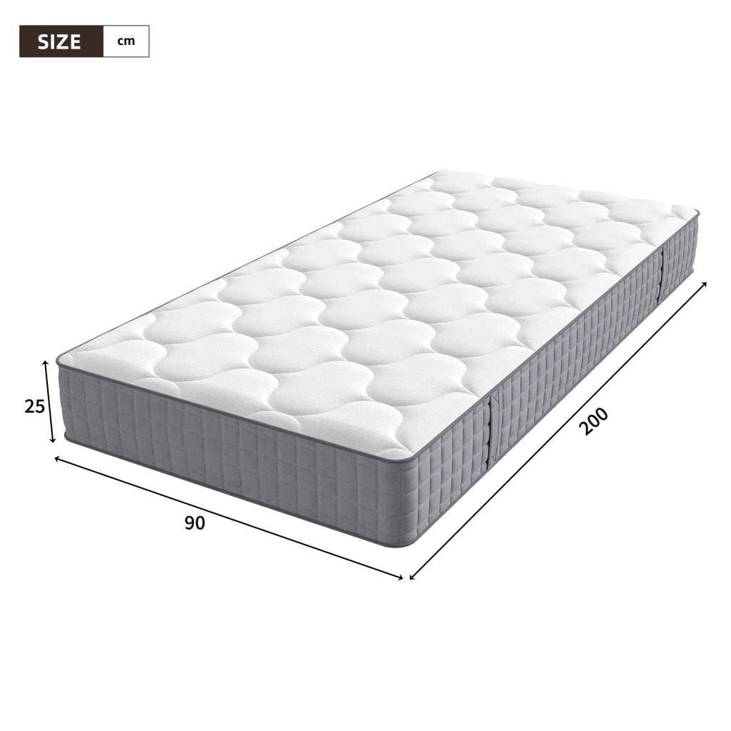 Materasso a Molle Insacchettate 7 Zone Ergonomico H3 ¨C MINIMAL ¨C 90x200 cm