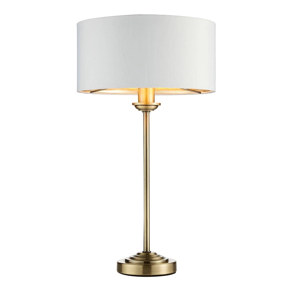 Lampada da tavolo classica ottone anticato E14 Endon