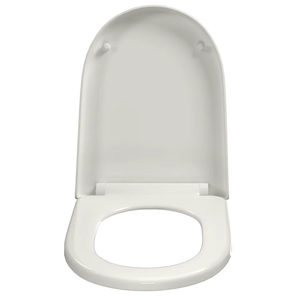 Copriwater Ammortizzato e Sgancio Rapido Bianco Quadrato  cod mxl 54305