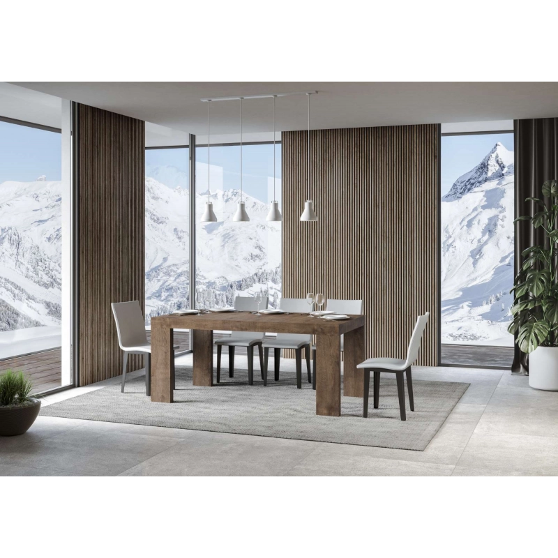 Tavolo allungabile 90x180/284 cm Roxell - Noce
