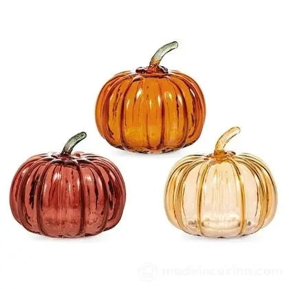 Zucca in vetro soffiato monocolore ass. cm 15