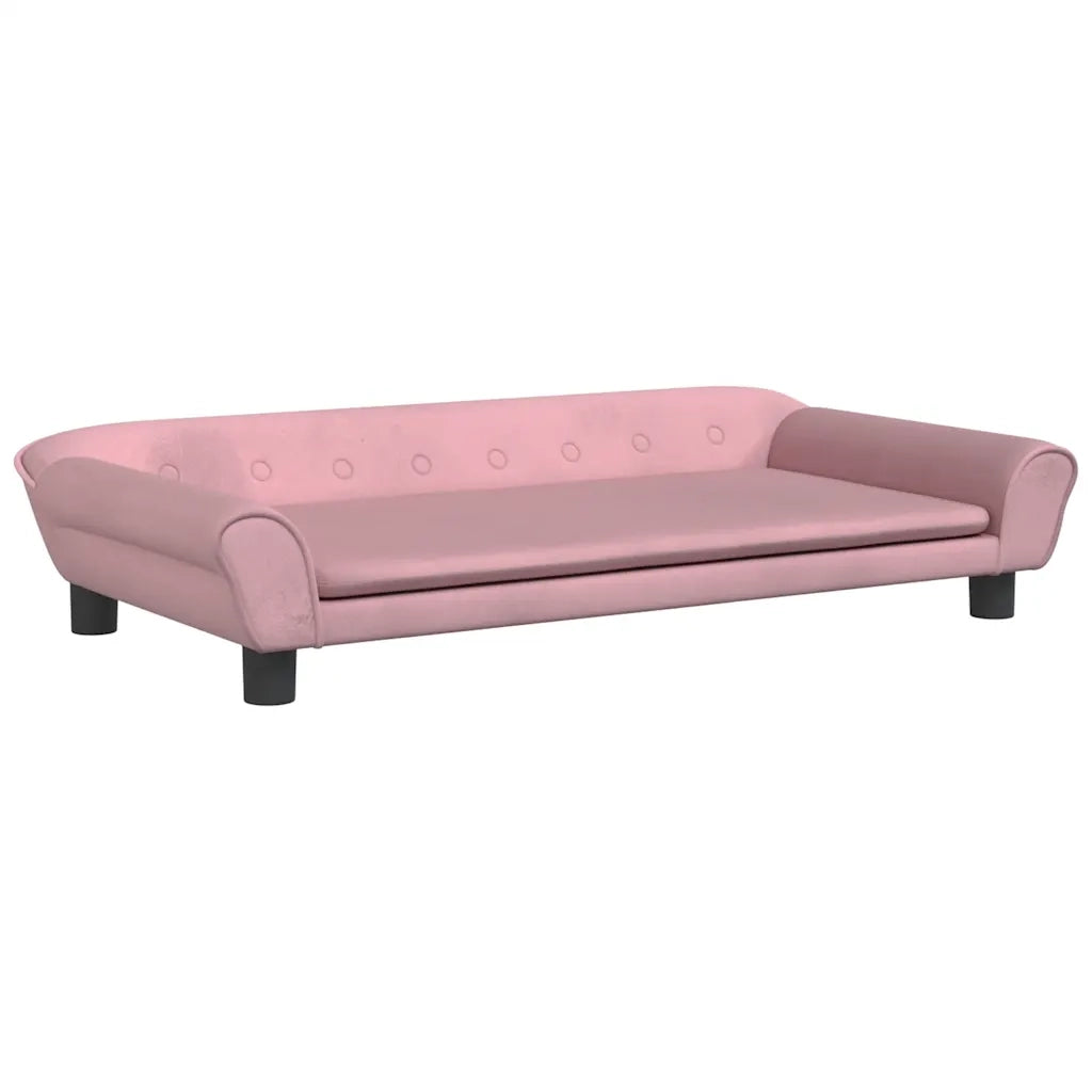 Divano per Bambini-Sofa-Divanetto Rosa 100x50x26 cm in Velluto