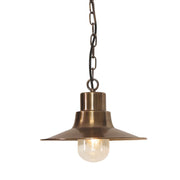 Lampada sospesa esterna Sheldon Elstead ottone E27 IP44