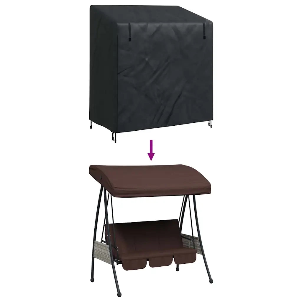 vidaXL Copertura per dondolo da esterno 155 x 95 x 165 cm