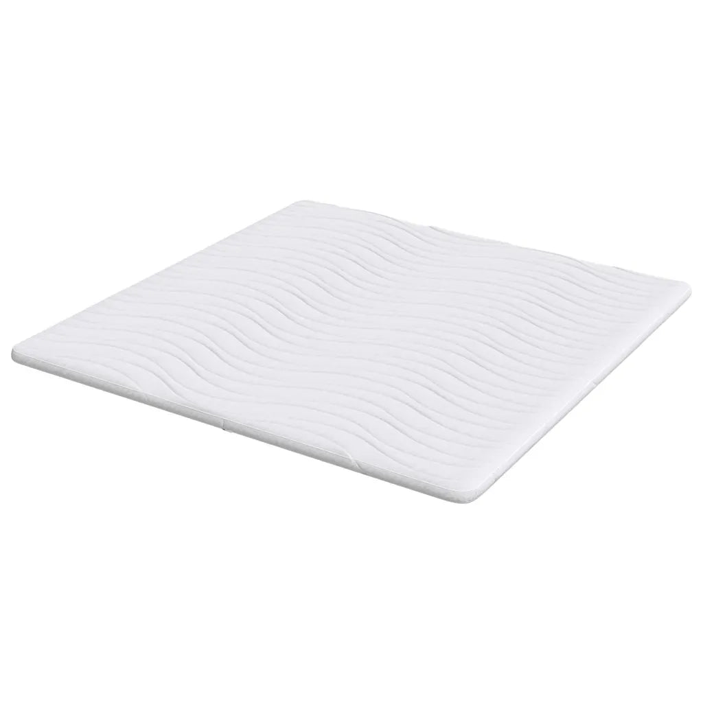 Topper per materasso Bianco 180 x 200 cm Tessuto a maglia CFW1739054