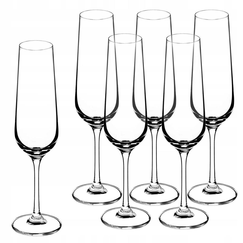 Set di 6 bicchieri da champagne/prosecco KADAX da 200 ml