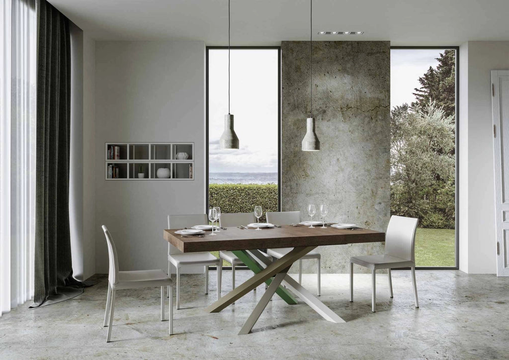 Tavolo Allungabile 160/264x90x77 cm Volantis Premium Noce