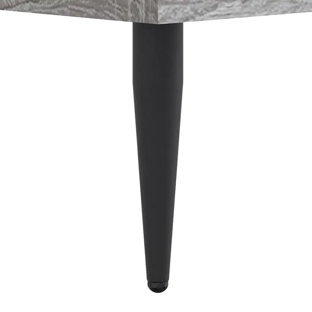 Letto matrimoniale | Letto per adulti | Giroletto Grigio Sonoma 200x200 cm in Legno Multistrato