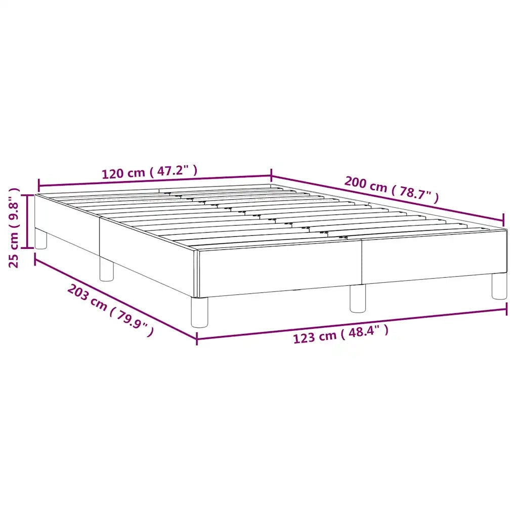 Letto matrimoniale | Letto per adulti | Giroletto senza Materasso Verde Scuro 120x200 cm in Velluto