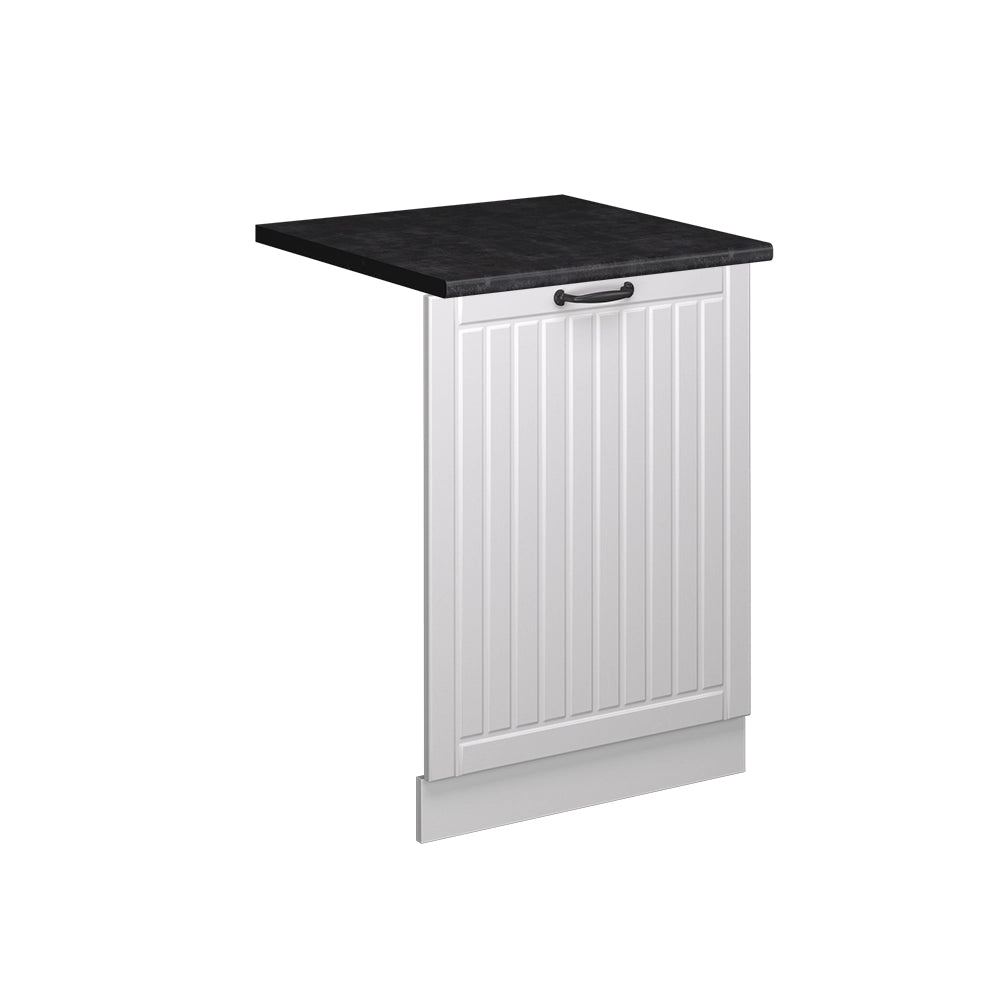 Pannello frontale della lavastoviglie Fame-Line Bianco rustico/Bianco 60 cm, PL Antracite Vicco