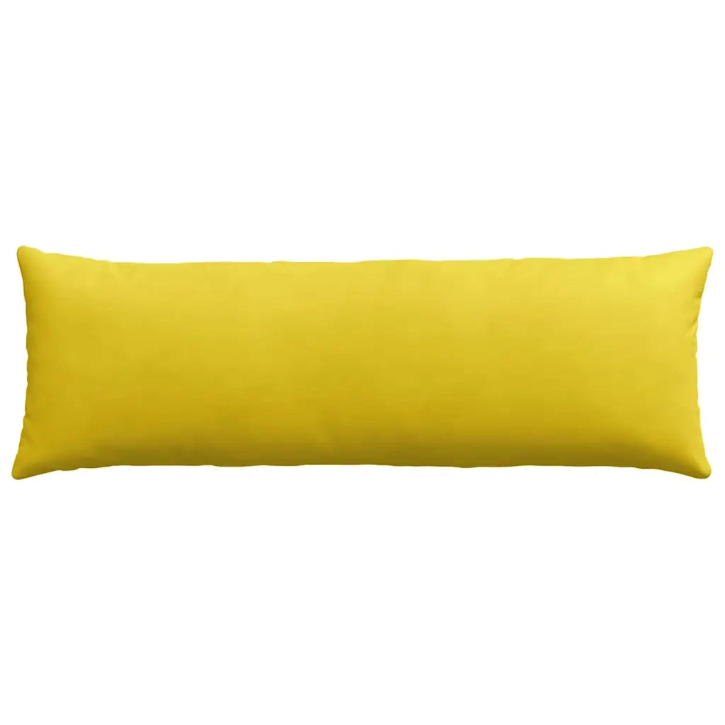 Cuscini da Divano 2 pz-Set di 2 Cuscini per Sofa Giallo 120 x 40 cm Tessuto in Cords