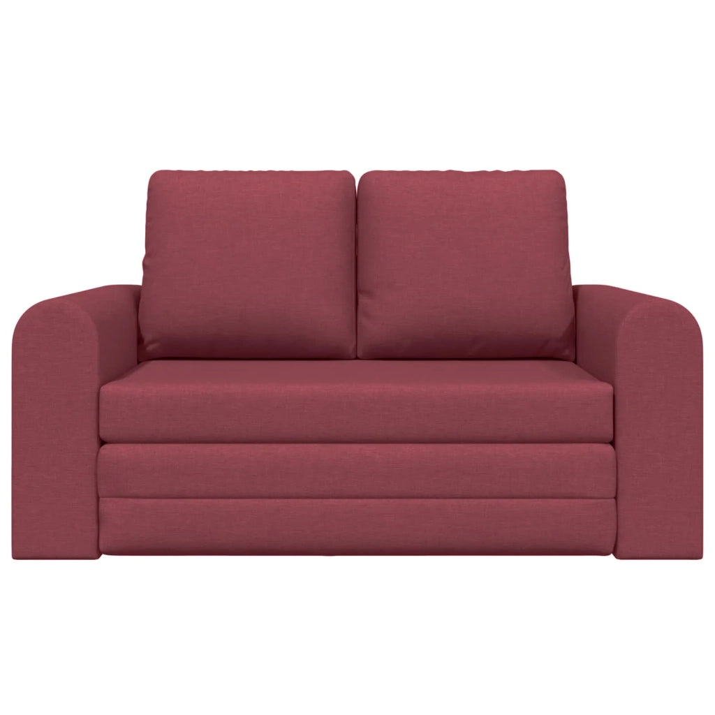 Divano letto | Sof¨¤ letto | Letto singolo 60cm Rosso Vino Tessuto
