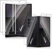Protezione schermo per Samsung Galaxy Z Fold 7 5G, [2+2+2 Pacchi] Protezione schermo interno + anteriore + posteriore, Film TPU morbido e flessibile, HD trasparente, protezione anti graffi