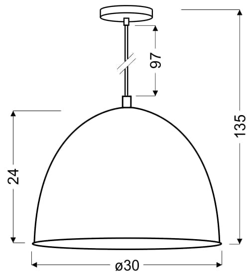 Lampada a sospensione Candellux Patch nera Ø30 E27